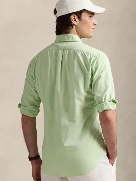 Сорочка Polo Ralph Lauren Sport Shirt regular класичний комір зелений