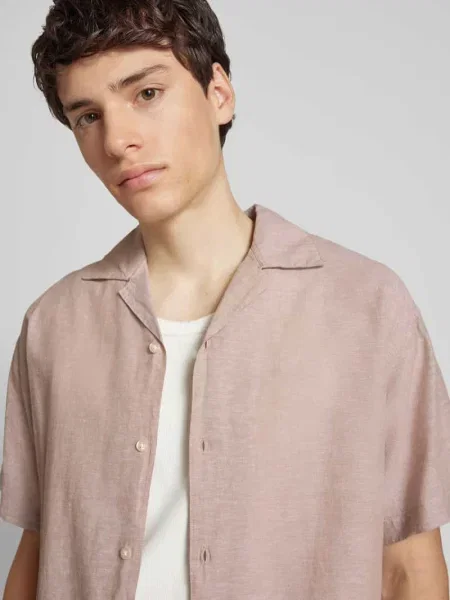 Koszula casualowa o kroju regular fit z kołnierzykiem typu resort model ‘BREEZE’ Jack & Jones