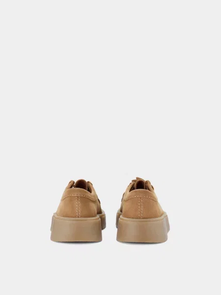 Замшеві Напівчеревики Clarks світло-коричневий коричневі