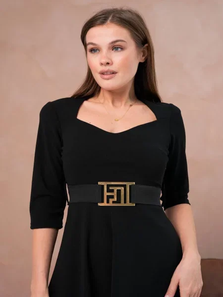WOMAN VISION Šaty černá
