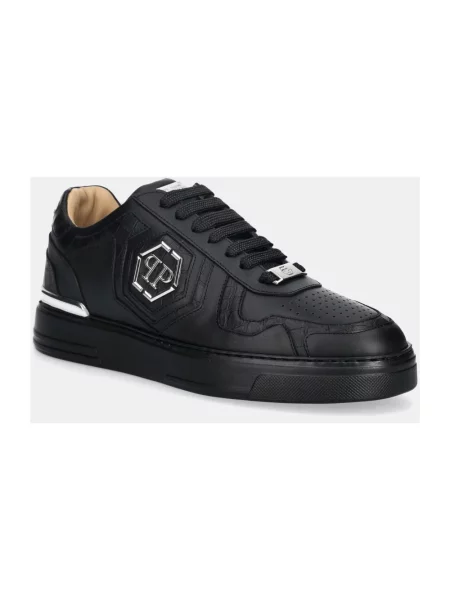 Sneakersy Philipp Plein skórzane czarne