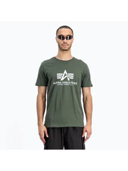 Tricou pentru bărbați Alpha Industries Basic dark olive kaki