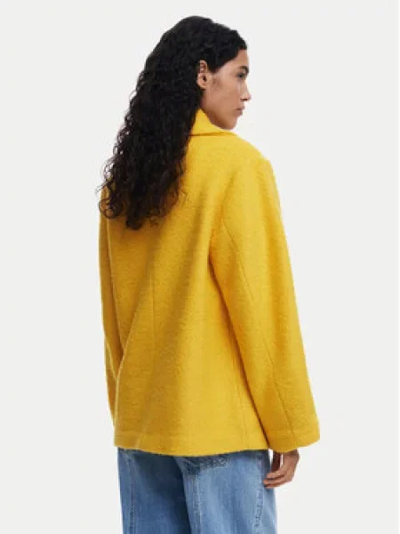 Desigual Vuneni kaput Shortcolor žuta