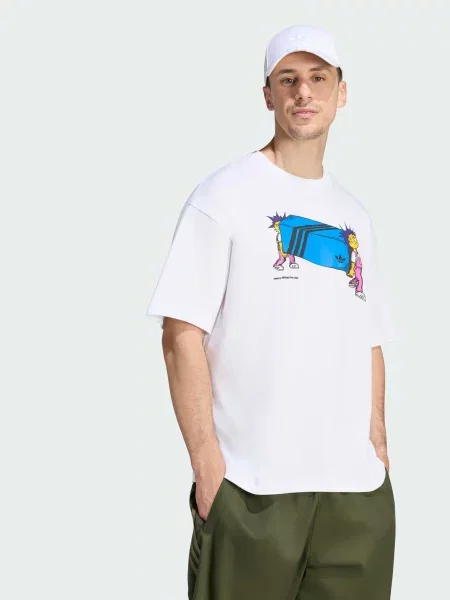 Футболка adidas Graphics комбінований верх білий