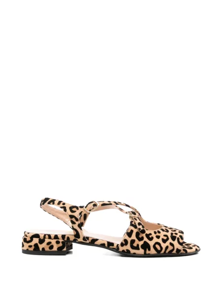 Sandale Il Borgo cu imagine cu model leopard cu cataramă