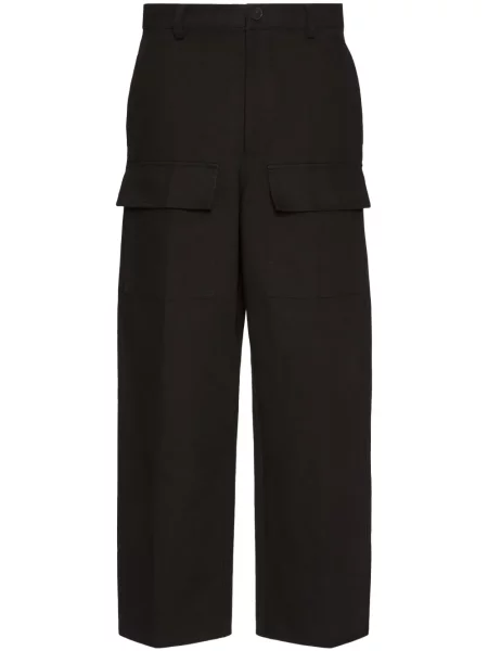 Plátěné cargo kalhoty Valentino Garavani černé