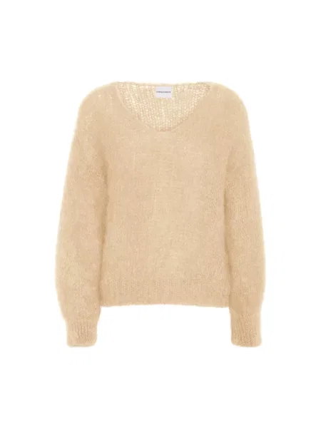 Sweter Americandreams wełniany beżowy
