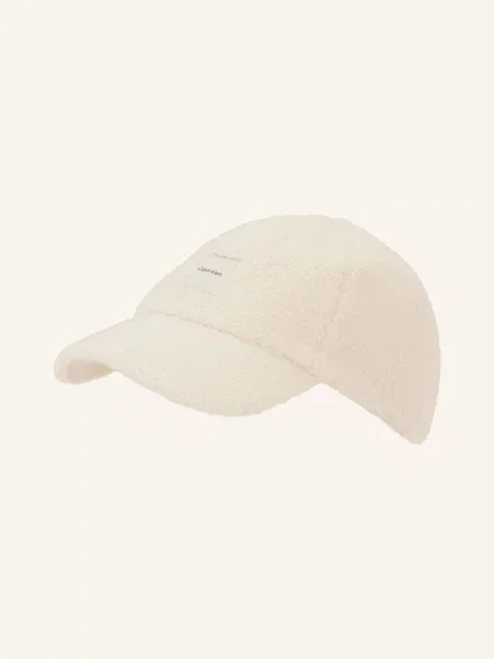 Calvin Klein Czapka Z Bouclé beige beżowa