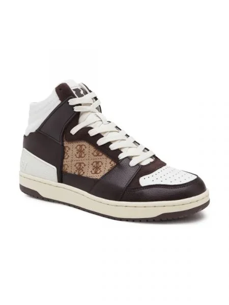 Guess De piele sneakers SAVA maro