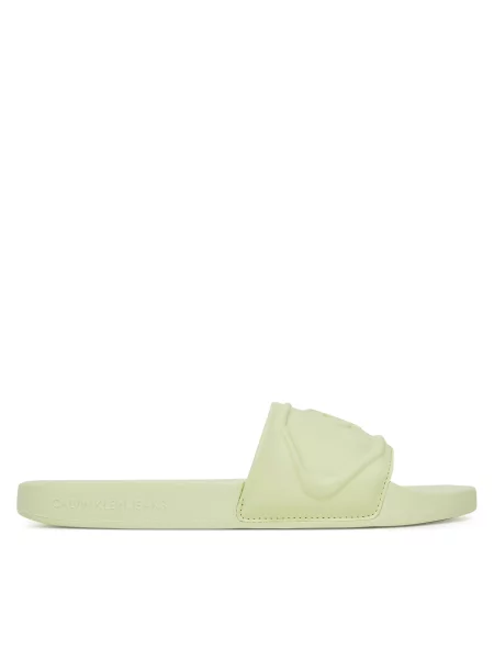 Calvin Klein Jeans Natikače Slide Pu Hf Mg zelena