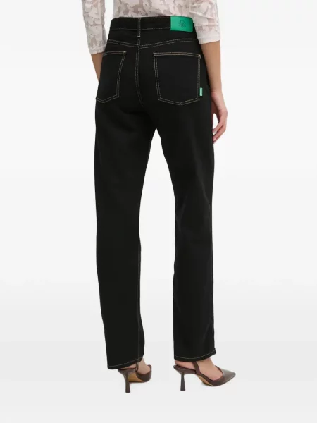 Blugi drepți Benetton negru