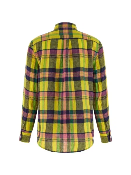 Cămașă Polo Ralph Lauren de in în carouri galben