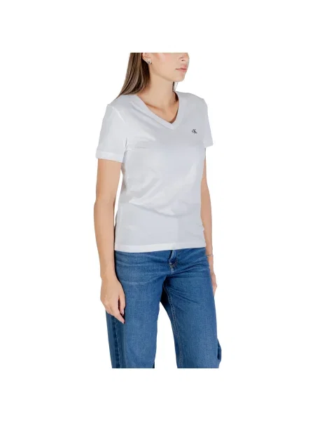 Calvin Klein Jeans Tričko Ss Monogram Vnk biela