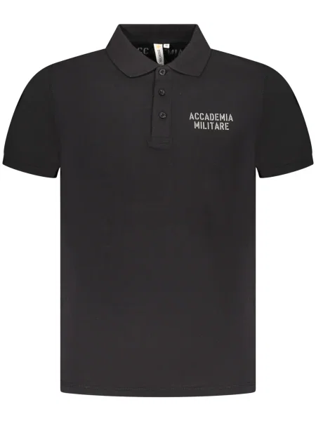 Polo Accademia Militare cu mâneci scurte negru
