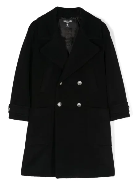 Płaszcz dziecięcy Balmain czarny
