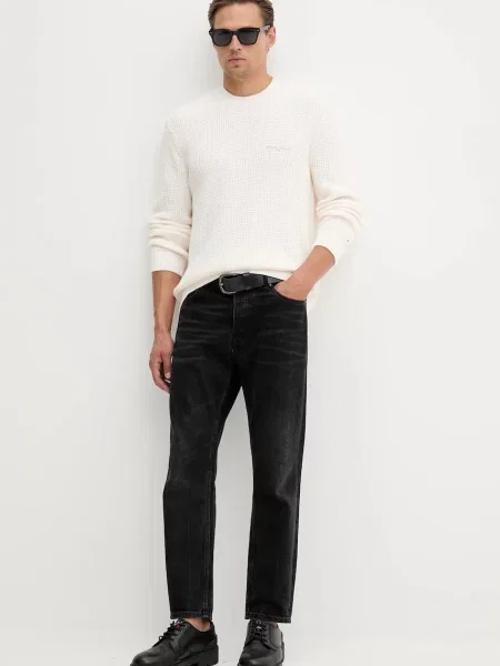 Tommy Jeans pulover bež