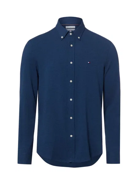 Tommy Hilfiger Koszula Mężczyźni Slim Fit niebieski M granatowa