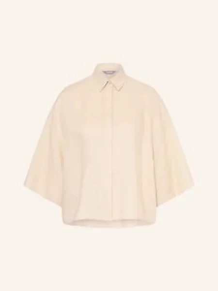 Mm By Max Mara Lněná Košile Rito krémová
