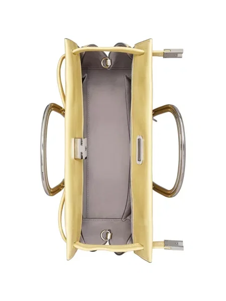 Geantă shopper Tory Burch galben