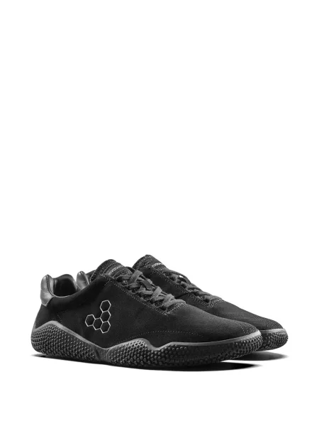 Sneakers Vivobarefoot με κορδόνια σουέντ μαύρο