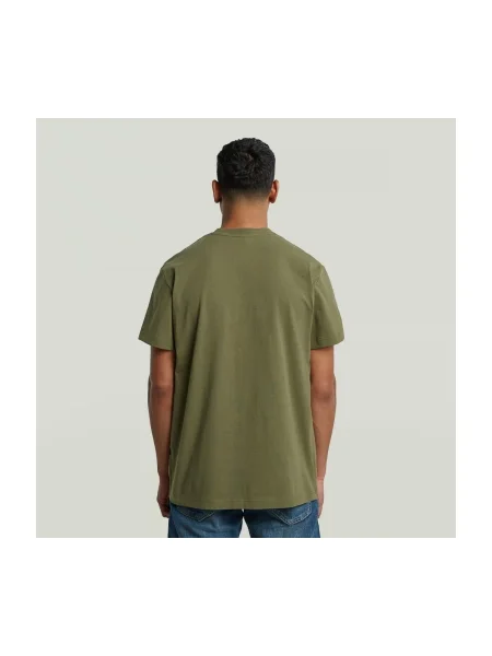 Tricou G-star Raw din fetru verde