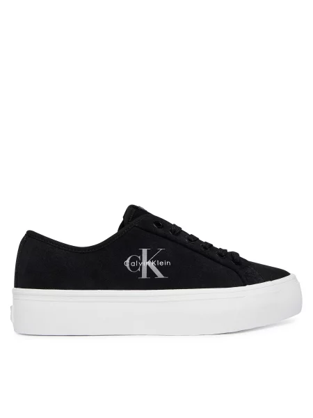 Calvin Klein Laisvalaikio batai Vulc Flatf Laceup Suede juoda