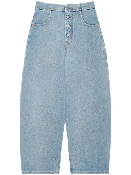 Blugi drepți Mm6 Maison Margiela albastru