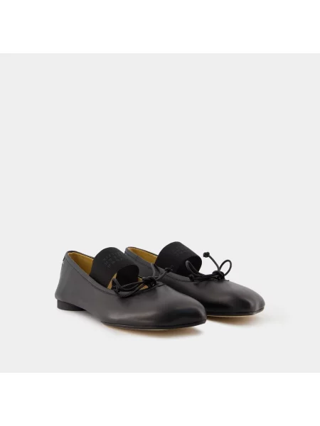 Maison Margiela baleriny skórzane czarny
