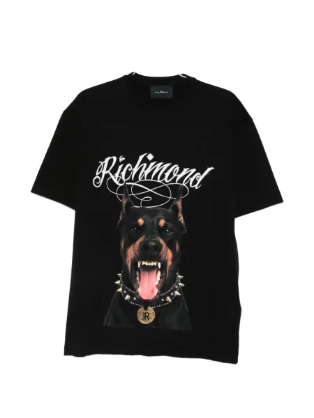 Tricou John Richmond cu imagine negru
