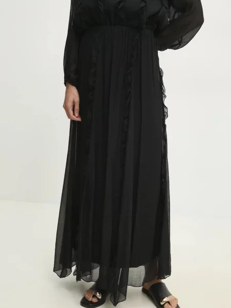 Fusta maxi Answear Lab negru