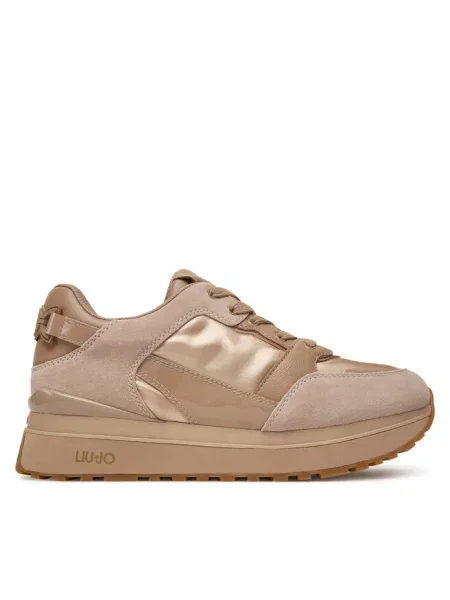Sneakersy Liu Jo skórzane beżowe