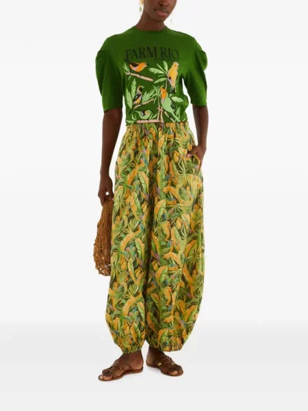 Tricou Farm Rio cu imagine verde
