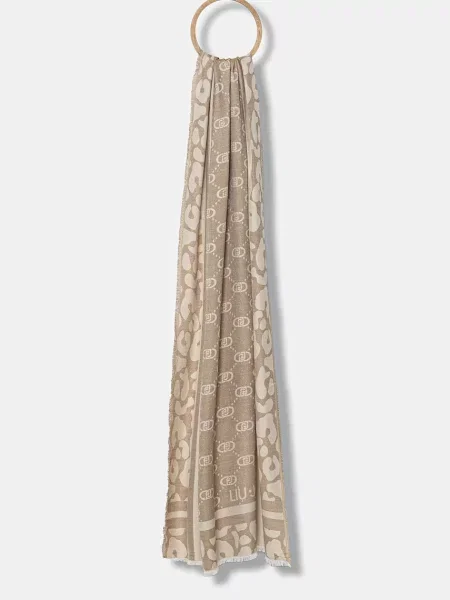 Liu Jo Fular Stola Jacquard Mon bej