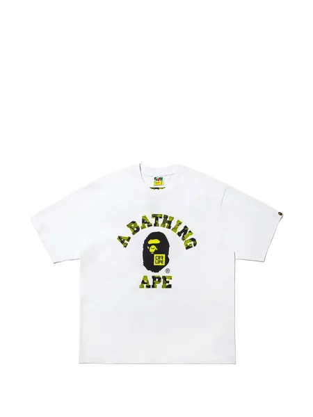 Tricou A Bathing Ape® cu imagine alb