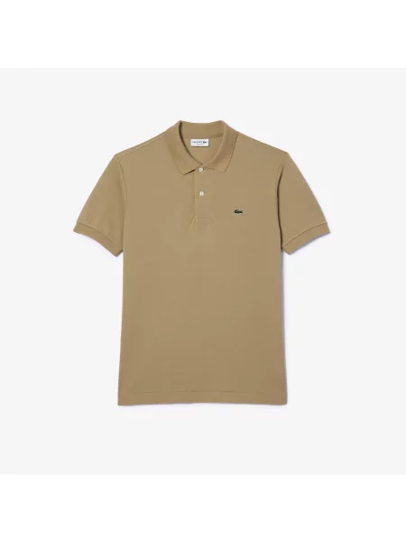 Lacoste Koszulka Polo Oryginał Petit Piqué beżowa