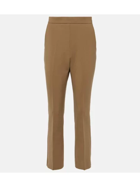 Pantaloni Max Mara de lână verde