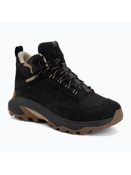 Дамски туристически обувки Merrell Maob Speed 2 Leather Mid Black черно