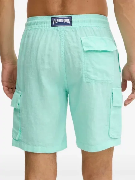Pantaloni scurți cargo Vilebrequin cu cordon verde