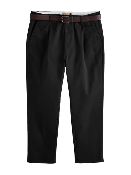 Next Kalhoty se sklady v pase černá