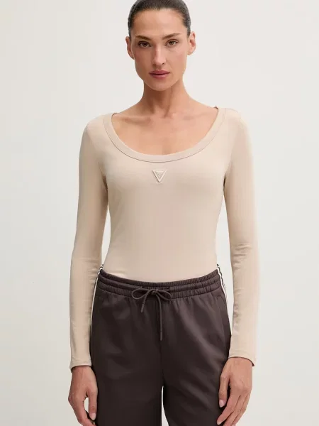 Guess body dámske s elastanom COLETTE béžová