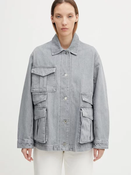 Maison Kitsuné Barn geacă de blugi femeiască din denim