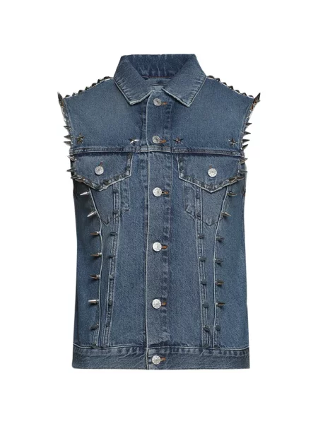 Vestă denim Marking Distance albastru