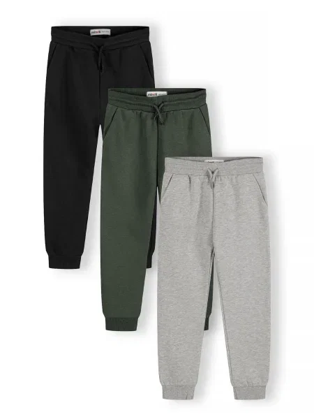 MINOTI Pantaloni gri amestecat / verde închis negru