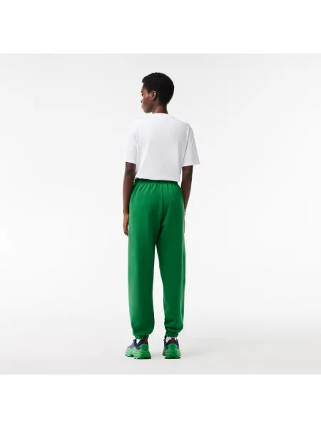 Lacoste Spodnie Dresowe Cotton Jogger zielone