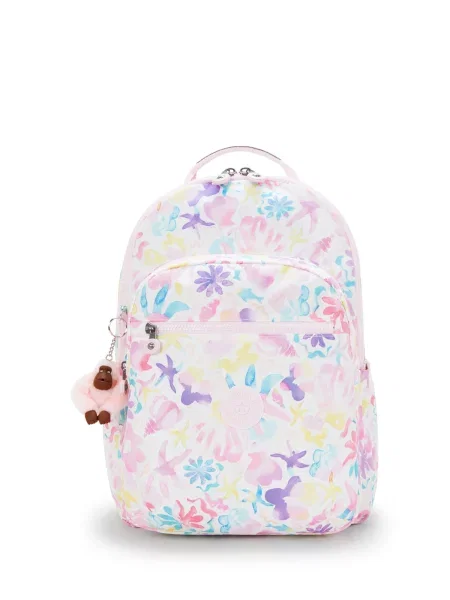 KIPLING Ruksak Seoul Lap svijetloplava tamno ljubičasta / roza žuta