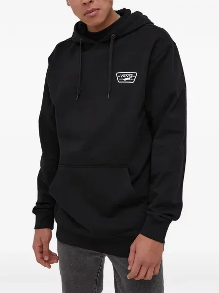 Hanorac cu glugă Vans cu autograf negru