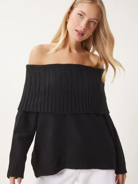 Pulover Happiness İstanbul negru