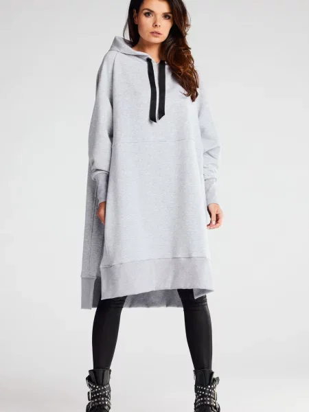 Bluza z kapturem Infinite You szara