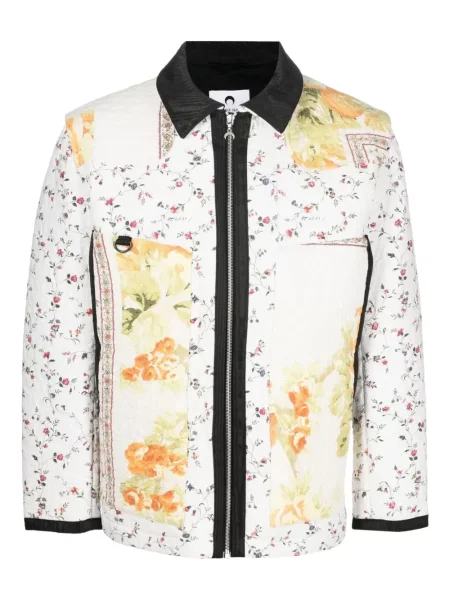 Geacă Marine Serre cu model floral alb