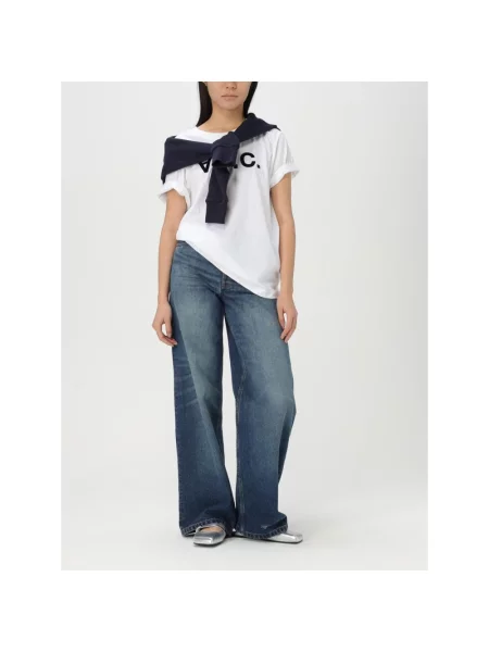 A.P.C. t-shirt t-shirt standard grand vpc GOTS biała